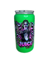 Load image into Gallery viewer, BEETLEJUICE &quot;The Juice Is Loose&quot; 16oz Neon Green Milkshake Snowglobe Tumbler
